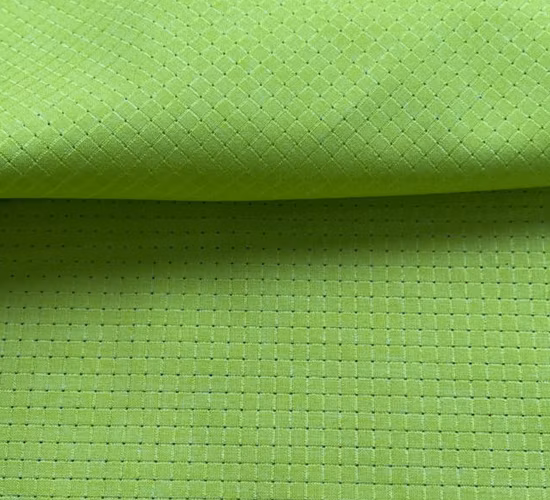 100% ポリエステル T400 衣服用グリッドのグリル穴布